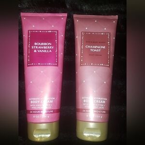 Bourbon strawberry &vanilla and Champagne toast body cream
